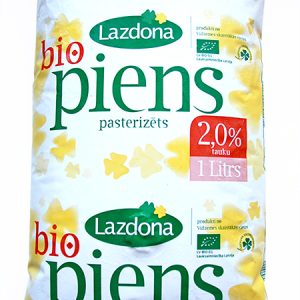 Bio piens (2%) (1l) polipakā